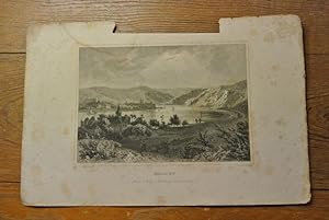 Boppart. Stahlstich von 1847. (= Bildtafel aus: Der Rhein und die Rheinlande dargestellt in maler...