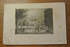 Das Theater zu Strasburg. Stahlstich von 1847. (= Bildtafel aus: Der Rhein und die Rheinlande dar...
