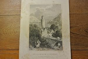 Seller image for Der Ochsenthurm zu Oberwesel. Stahlstich von 1847. (= Bildtafel aus: Der Rhein und die Rheinlande dargestellt in malerischen Original-Ansichten) for sale by Antiquariat Bookfarm