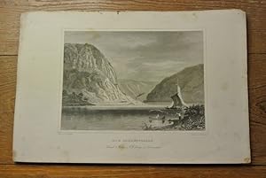 Die Lurleyfelsen [Loreley]. Stahlstich von 1847. (= Bildtafel aus: Der Rhein und die Rheinlande d...