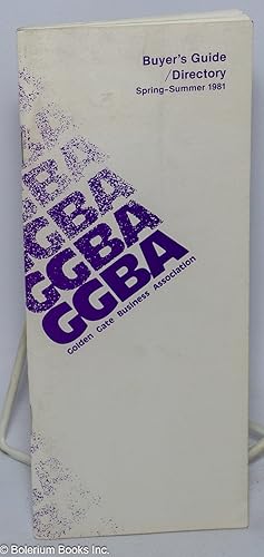 Seller image for GGBA Buyer's guide/directory; Spring-Summer 1981 for sale by Bolerium Books Inc.