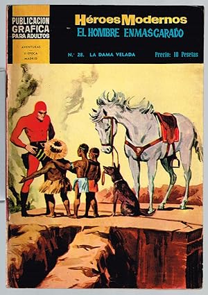 Bild des Verkufers fr El hombre Enmascarado N 28 . La Dama Velada . Heroes Modernos 1966 zum Verkauf von LLEIXIULLIBRES