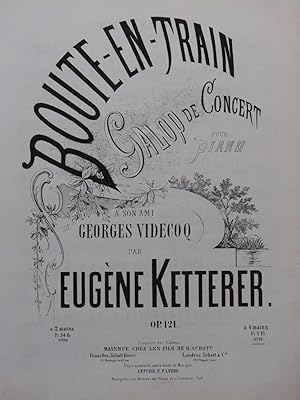 Image du vendeur pour KETTERER Eugne Boute-en-train Galop Piano 4 mains ca1866 mis en vente par partitions-anciennes