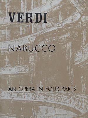 Imagen del vendedor de VERDI Giuseppe Nabucco Opra Chant Piano a la venta por partitions-anciennes