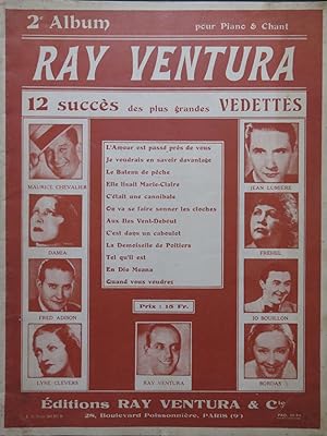 Image du vendeur pour 2e Album de Ray Ventura 12 Succs Chant Piano 1937 mis en vente par partitions-anciennes