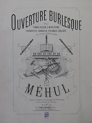 MÉHUL Ouverture Burlesque Orchestre ca1875