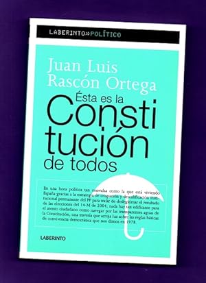Seller image for ESTA ES LA CONSTITUCION DE TODOS. for sale by Librera DANTE