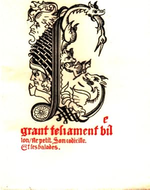 Image du vendeur pour Les lais -le testament-les ballades et les poesies mis en vente par librairie philippe arnaiz