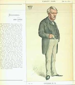 Seller image for Lord Lawrence; One of the best types of administrative ability in modern times. Issue No. 116. (Original Lithograph.) for sale by Wittenborn Art Books