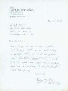 LS Bruce M. Ross to Herb Yellin, December 19, 1980.