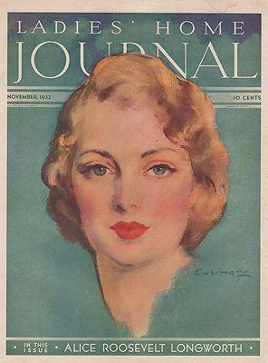 ORIG VINTAGE MAGAZINE COVER/ LADIES HOME JOURNAL - NOVEMBER 1932