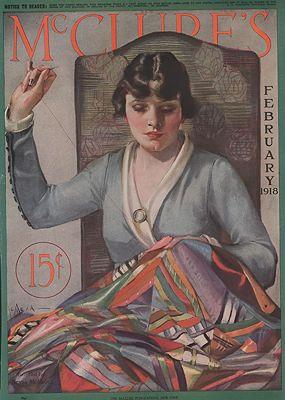 Seller image for ORIG VINTAGE MAGAZINE COVER/ MCCLURE'S - FEBRUARY 1918 for sale by Monroe Street Books
