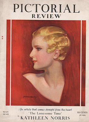 ORIG VINTAGE MAGAZINE COVER/ PICTORIAL REVIEW - MAY 1930