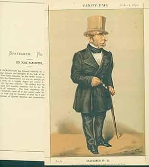 Seller image for Sir JS Pakington; He was Chairman of the Quarter Sessions and reconstructed the Navy. No. 67. (Original Lithograph.) for sale by Wittenborn Art Books