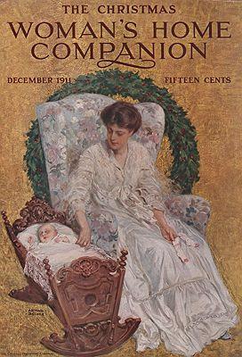 ORIG VINTAGE MAGAZINE COVER/ WOMAN'S HOME COMPANION - DECEMBER 1911
