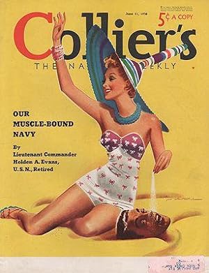 ORIG VINTAGE MAGAZINE COVER/ COLLIERS - JUNE 11 1938