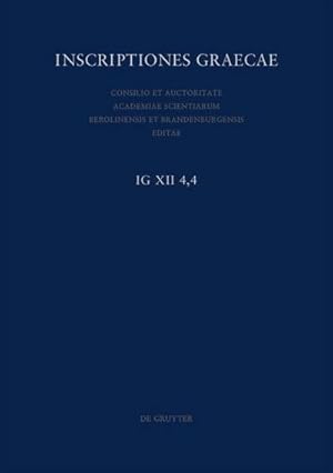 Bild des Verkufers fr Inscriptiones Graecae. Inscriptiones insularum maris Aegaei praeter Delum. Inscriptiones Coi, Calymni, insularum Milesiarum Cos: Tituli varii incerti alieni insulae milesiae zum Verkauf von AHA-BUCH GmbH