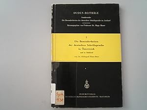 Seller image for Die Besonderheiten der deutschen Schriftsprache in sterreich und in Sdtirol. for sale by Antiquariat Bookfarm