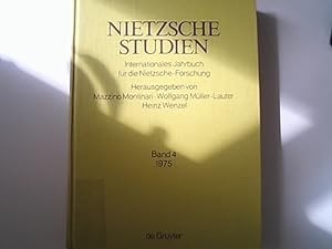 Imagen del vendedor de Nietzsche-Studien: Internationales Jahrbuch fu?r die Nietzsche-Forschung, Band 4 - 1975. a la venta por Antiquariat Bookfarm