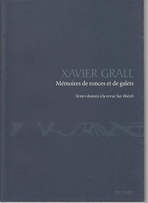 Bild des Verkufers fr MEMOIRES DE RONCES ET DE GALETS - Textes donns  la revue Sav Breizh zum Verkauf von CANO