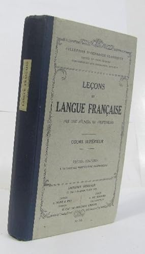 Seller image for Leons de langue franaise cours suprieur for sale by crealivres