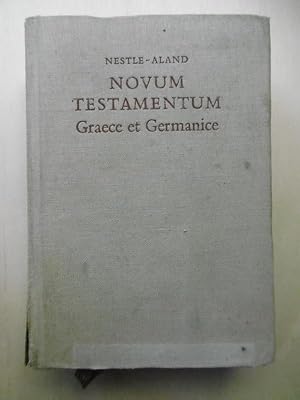 Imagen del vendedor de Das Neue Testament griechisch und deutsch. - Novum Testamentum Graece et Germanice. [Hrsgg. v. Eberhard Nestle]. a la venta por Antiquariat Steinwedel