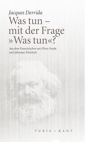 Bild des Verkufers fr Was tun - mit der Frage "Was tun"? zum Verkauf von AHA-BUCH GmbH