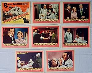 Original 'Operation Murder' Movie Lobby Card Set 1957 Tom Conway; Doctors