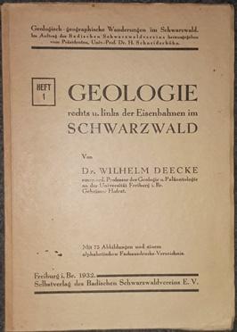 Bild des Verkufers fr Geologie rechts und links der Eisenbahnen im Schwarzwald. zum Verkauf von Antiquariat Johann Forster