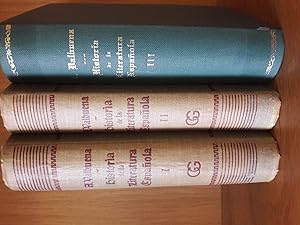Seller image for Historia de la literatura espaola. 7a. Edicin. TOMO I,II y III for sale by Librera Camino Bulnes