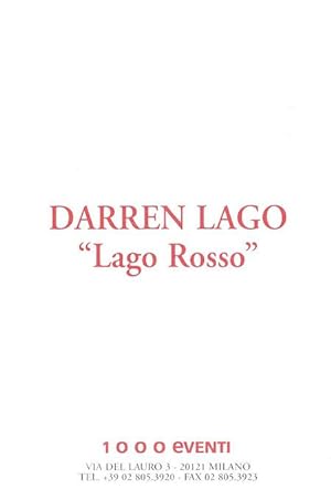 Bild des Verkufers fr Darren Lago: "Lago Rosso" zum Verkauf von Randall's Books