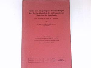 Image du vendeur pour Hydro- und baugeologische Untersuchungen ber die Durchlssigkeit des Untergrundes an Talsperren des Sauerlandes. mis en vente par Antiquariat Buchhandel Daniel Viertel