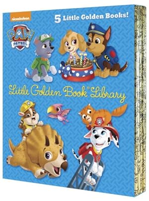 Imagen del vendedor de Paw Patrol Little Golden Book Library : Itty-bitty Kitty Rescue / Puppy Birthday to You! / Pirate Pups! / All-star Pups! / Jurassic Bark! a la venta por GreatBookPrices