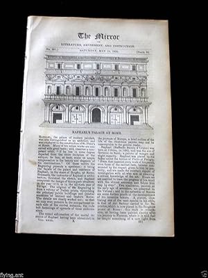 Seller image for The Mirror of Literature.Amusement and Instruction.1834 No 661 Rome Raphael Palace, + An Adventure in St Helena in May 1816, + The Murder of Richard Lander in Africa. for sale by Tony Hutchinson