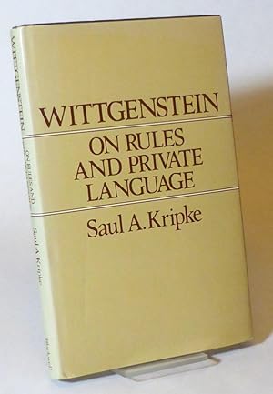 Bild des Verkäufers für Wittgenstein on Rules and Private Languages. An Elementary Exposition. zum Verkauf von Patrik Andersson, Antikvariat.