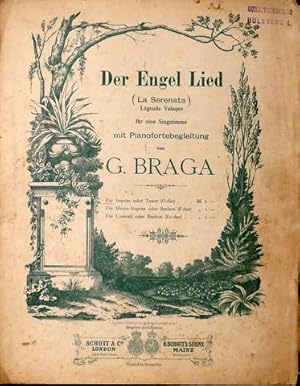 Seller image for Der Engel Lied (La serenata). Lgende Valaque fr eine Singstimme mit Pianofortebegleitung. Fr Sopran oder Tenor (G-dur) for sale by Paul van Kuik Antiquarian Music