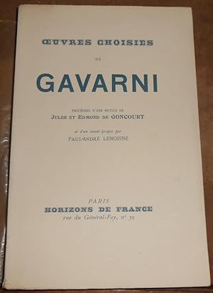 ?uvres Choisies de Gavarni