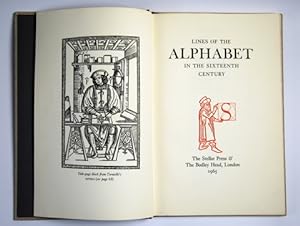 Lines of the Alphabet in the sixteenth century.
