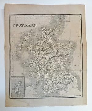 Seller image for Scotland Map 1842 ex The New Universal Gazetteer and Geographical Dictionary for sale by Maynard & Bradley