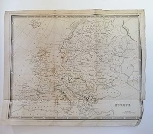 Seller image for Map of Europe 1842 ex The New Universal Gazetteer and Geographical Dictionary for sale by Maynard & Bradley