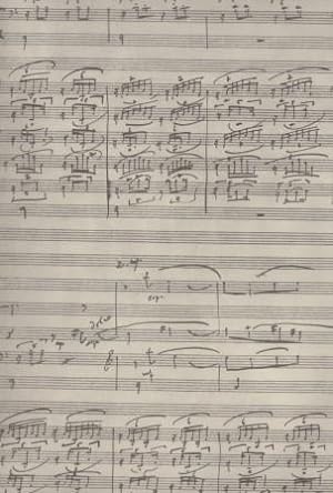 Bach-Variationen für großes Orchester 1963. Faksimile nach dem Autograph.