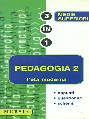 Immagine del venditore per Pedagogia 2 - L'eta' moderna (3 in 1 - Medie Superiori) venduto da Librodifaccia