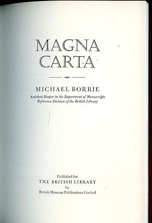 Immagine del venditore per Magna Carta venduto da Little Stour Books PBFA Member