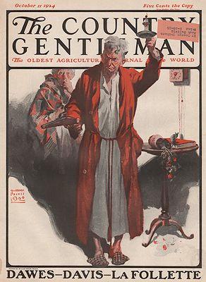 ORIG VINTAGE MAGAZINE COVER/ THE COUNTRY GENTLEMAN - OCTOBER 11 1924