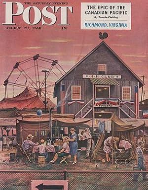 ORIG VINTAGE MAGAZINE COVER/ SATURDAY EVENING POST - AUGUST 28 1948