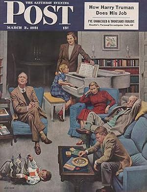 Immagine del venditore per ORIG VINTAGE MAGAZINE COVER/ SATURDAY EVENING POST - MARCH 3 1951 venduto da Monroe Street Books