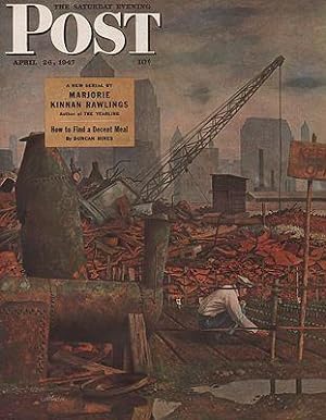 Bild des Verkufers fr ORIG VINTAGE MAGAZINE COVER/ SATURDAY EVENING POST - APRIL 26 1947 zum Verkauf von Monroe Street Books