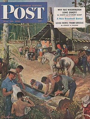 Seller image for ORIG VINTAGE MAGAZINE COVER/ SATURDAY EVENING POST - JULY 29 1950 for sale by Monroe Street Books