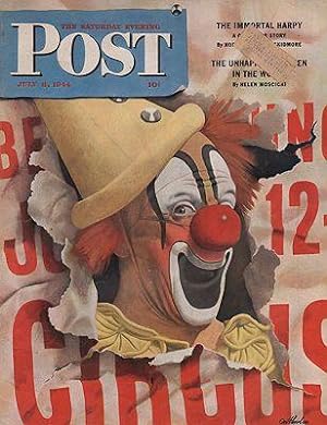 ORIG VINTAGE MAGAZINE COVER/ SATURDAY EVENING POST - JULY 8 1944