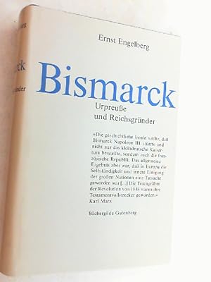 Image du vendeur pour Bismarck : Urpreue u. Reichsgrnder. mis en vente par Versandantiquariat Christian Back